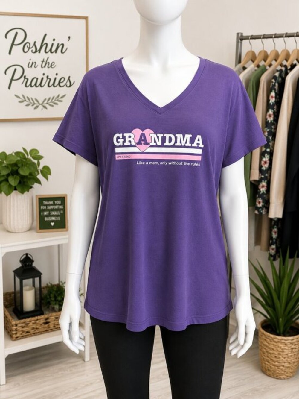 4 for $25 💜 Life Is Good "Grandma" Crusher Tee | XXL 💜